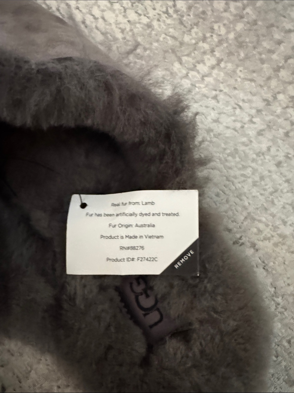 UGG Men's Scuff Slippers in Charcoal Suede Shearling Lining - Picture 6 of 6